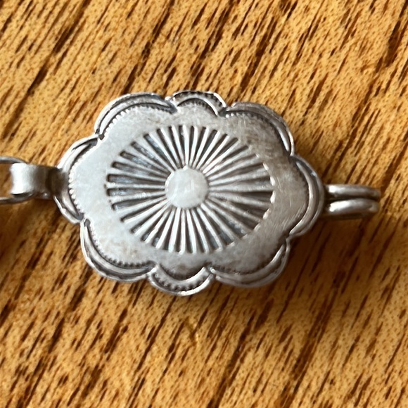 Navajo Silver Concho belt/necklace- Roger Skeet(?) - Picture 3 of 14